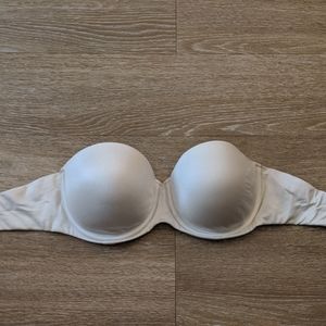 White Strapless Bra